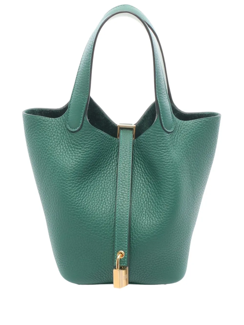 Hermès Pre-Owned Borsa a mano Picotin Lock 18 in pelle Clemence 2025 - Verde