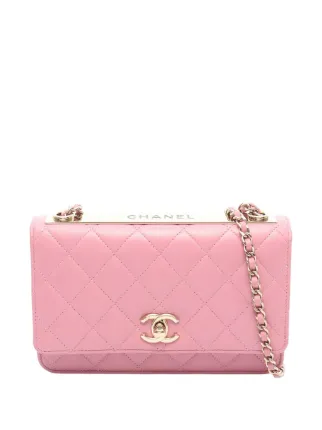 CHANEL Pre-Owned 2021-2026 ココマーク チェーンウォレット | ピンク