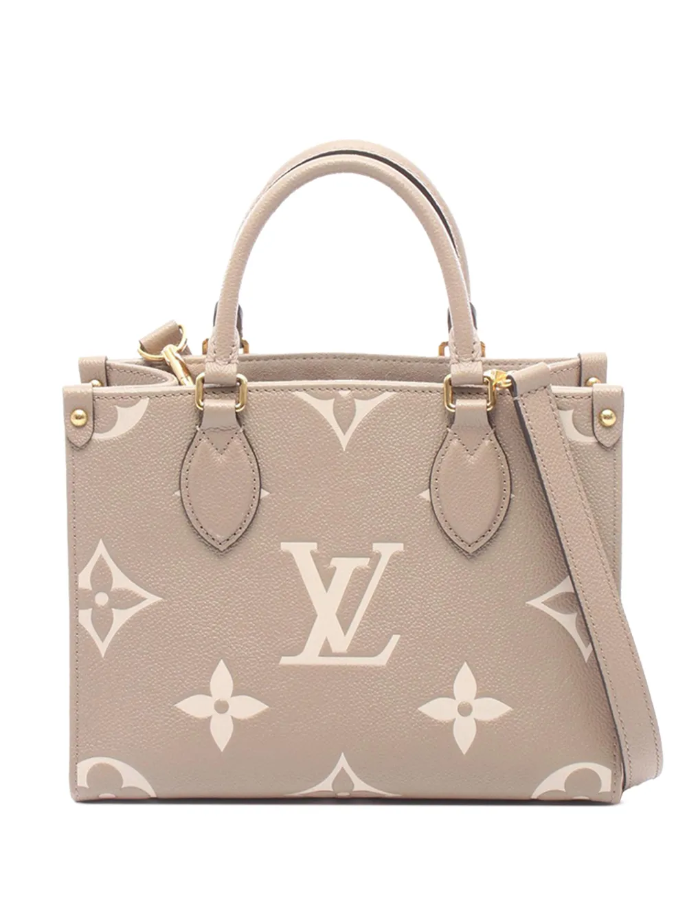 Louis Vuitton Pre-Owned 2021-2026 Bicolor Monogram Empreinte Giant OnTheGo PM satchel - Brown