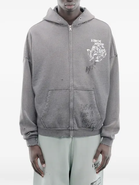 Paly Carrying The Message distressed hoodie