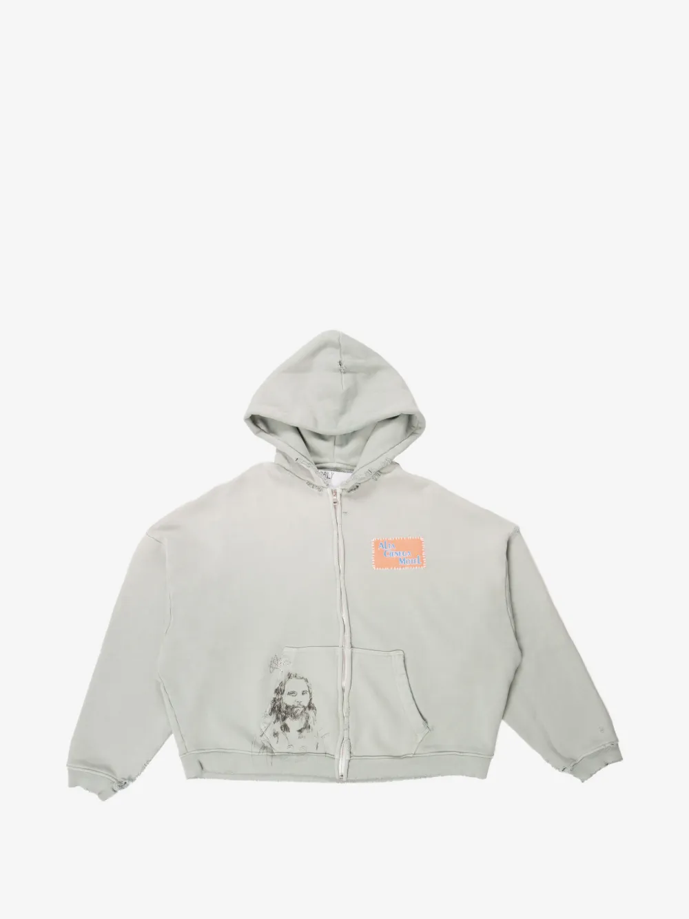 Paly Alta Cienega distressed hoodie | Grey | Image 1
