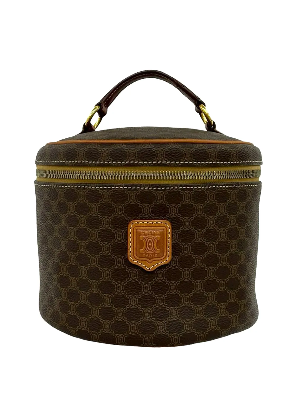 Celine Pre-Owned Trousse Macadam in tela cerata 1996 - Marrone