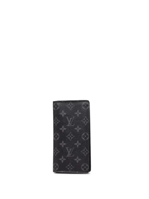 Louis Vuitton Pre-Owned 2020 Monogram Eclipse Brazza Wallet long wallets