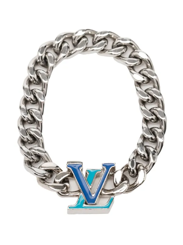 Louis Vuitton Pre-Owned 2022 Stainless Steel Enamel LV Chain