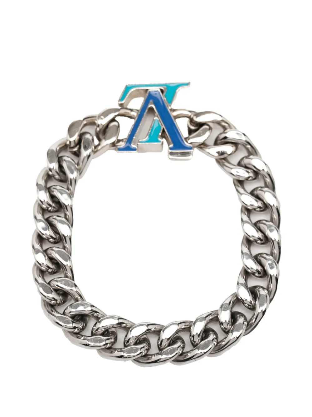 Louis Vuitton Pre-Owned 2022 Stainless Steel Enamel LV Chain