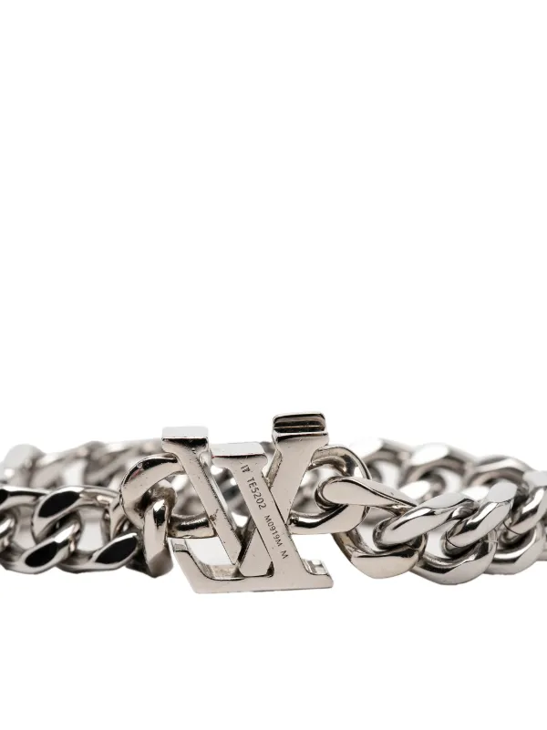 Louis Vuitton Pre-Owned 2022 Stainless Steel Enamel LV Chain