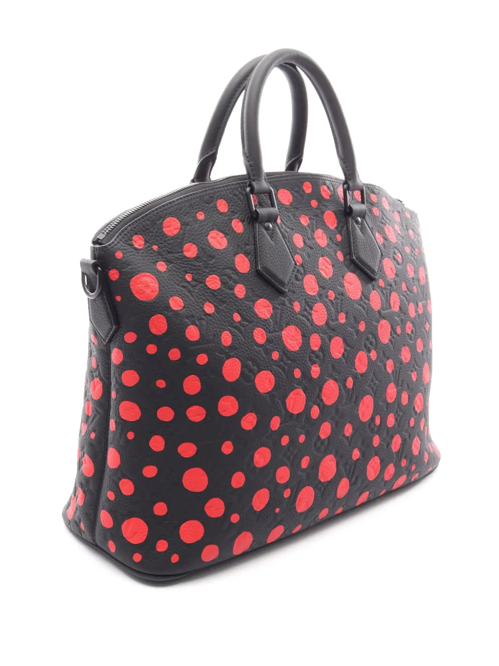  Louis Vuitton Pre-owned 2021-2026 X Yayoi Kusama Monogram Empreinte Infinity Dots Lockit Mm Satchel - Noir 
