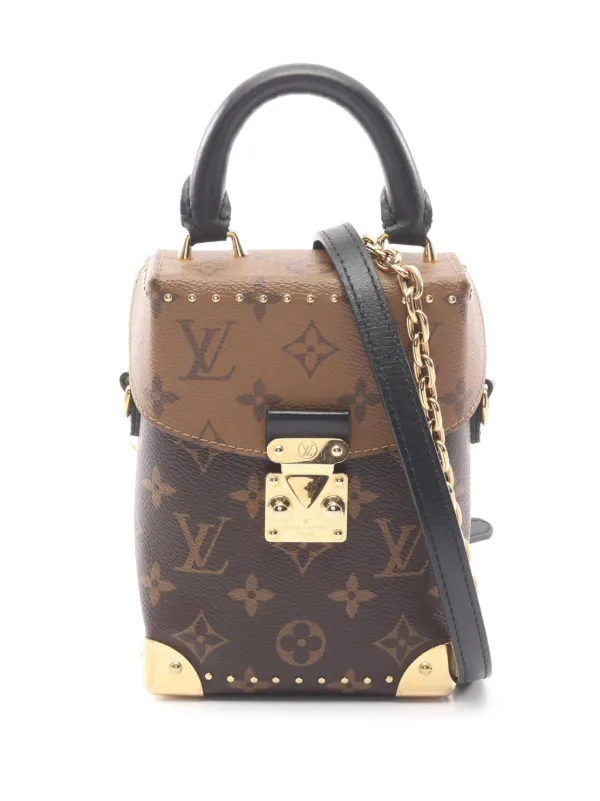 Louis Vuitton Pre-owned 2021-2026 Monogram Reverse Camera Box Satchel in Brown