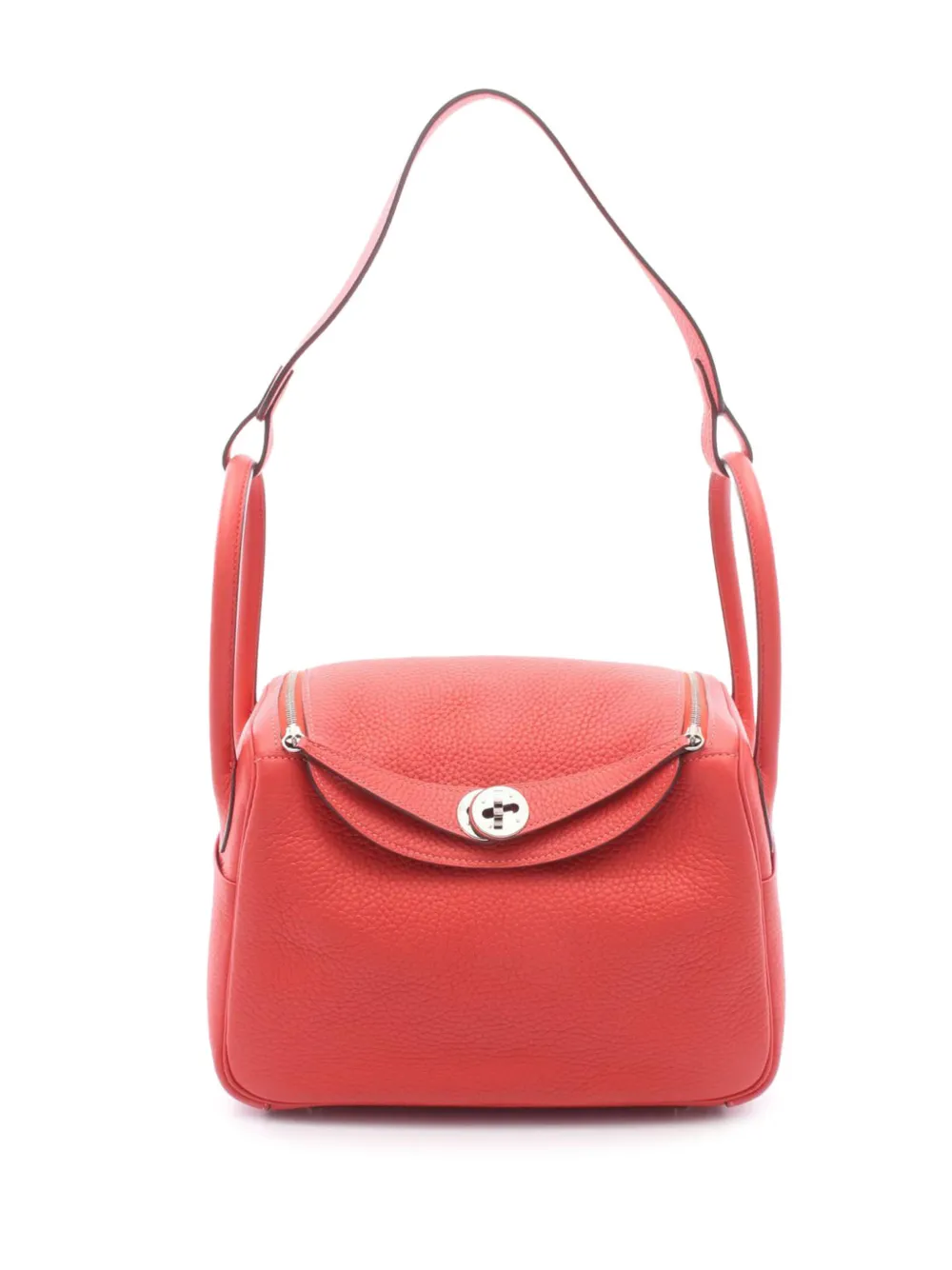 Hermès Pre-Owned Borsa a tracolla Lindy 26 in pelle Clemence 2015 - Rosso