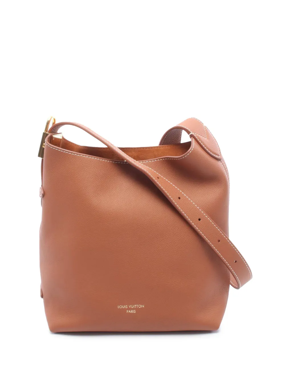 Louis Vuitton Pre-Owned 2021-2026 Grained Calfskin Low Key Hobo PM shoulder bag - Braun