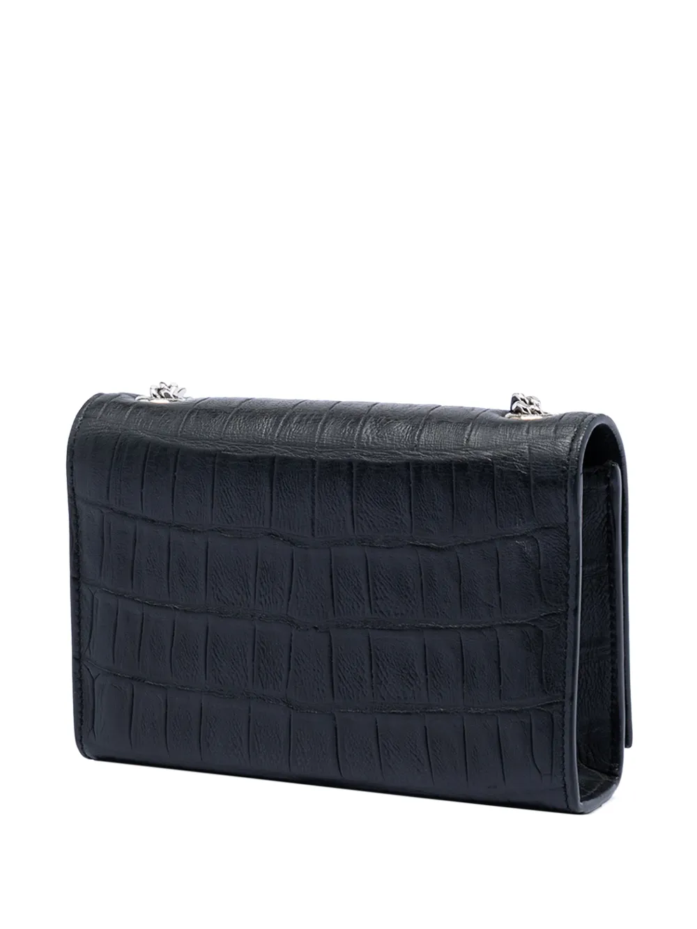 Saint Laurent クロコエンボスレザーケイトタッセルショルダー Saint Laurent Pre-Owned 2015 スモール クロコエンボス レザー