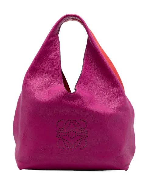 Loewe Pre-Owned 2013 Bicolor Calfskin Anagram Dunas Hobo shoulder bag