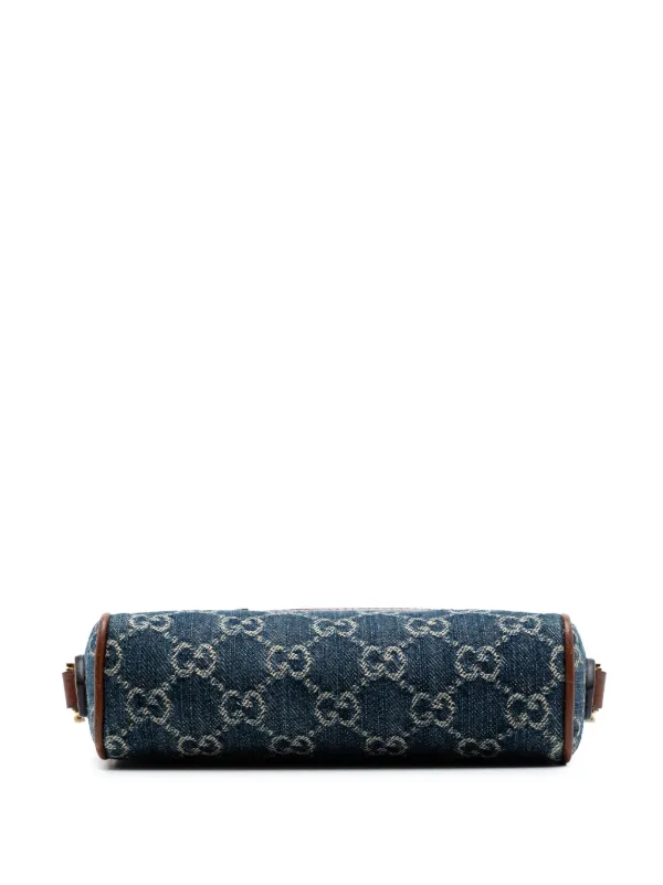 Gucci Pre-Owned 2016-2026 Mini GG Denim Ophidia Crossbody Bag