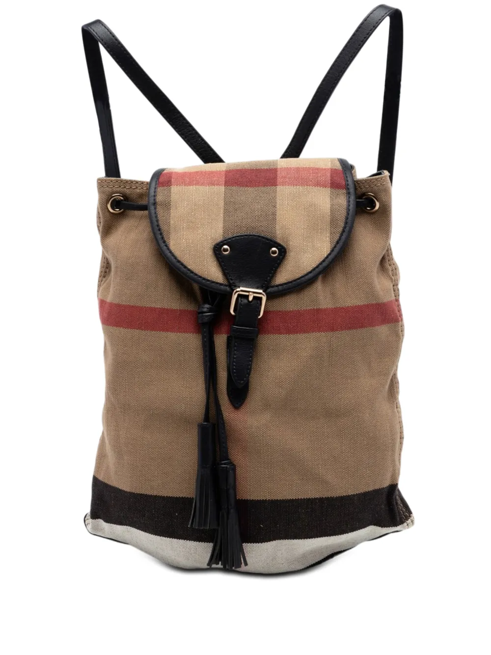 Burberry Pre-Owned 2000-2017 Mega Check Canvas Chiltern backpack - Marrone
