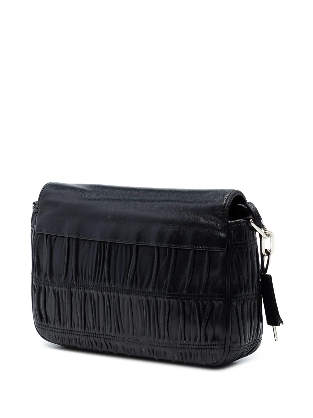 Prada Pre-Owned 2000-2013 Nappa Gaufre Sound Lock Shoulder Bag