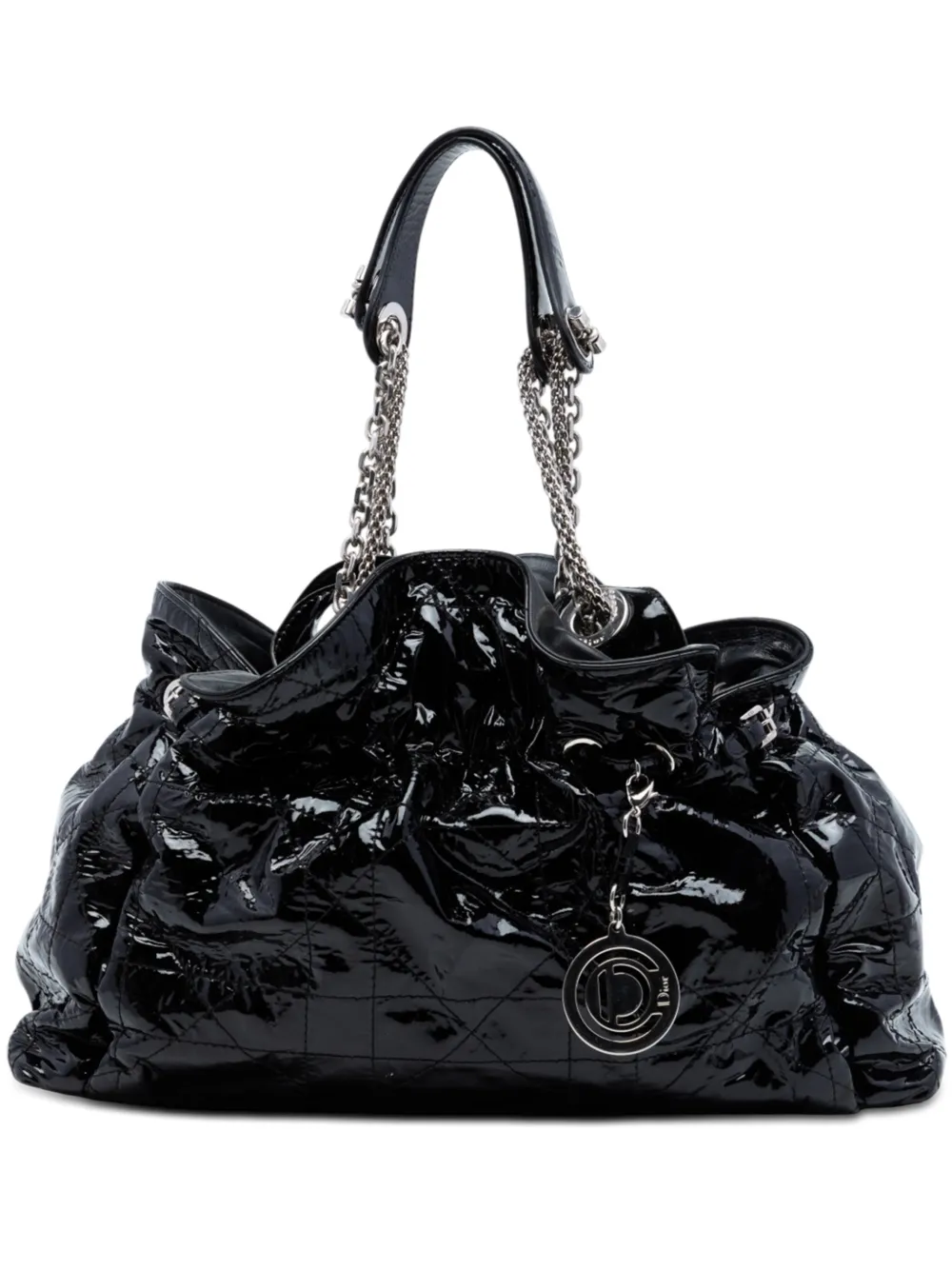 Christian Dior Pre-Owned 2010 Patent Cannage Le Trente tote bag - Nero
