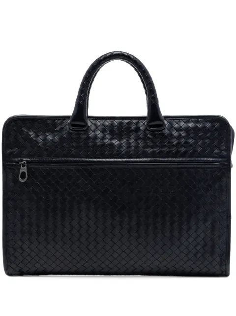 Bottega Veneta Pre-Owned bolso de mano Briefcase en piel de napa con diseño Intrecciato 2012-2026
