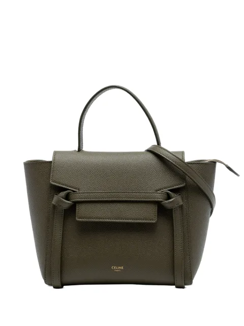 Celine Pre-Owned bolso satchel Belt Bag nano de piel de becerro granulada 2021