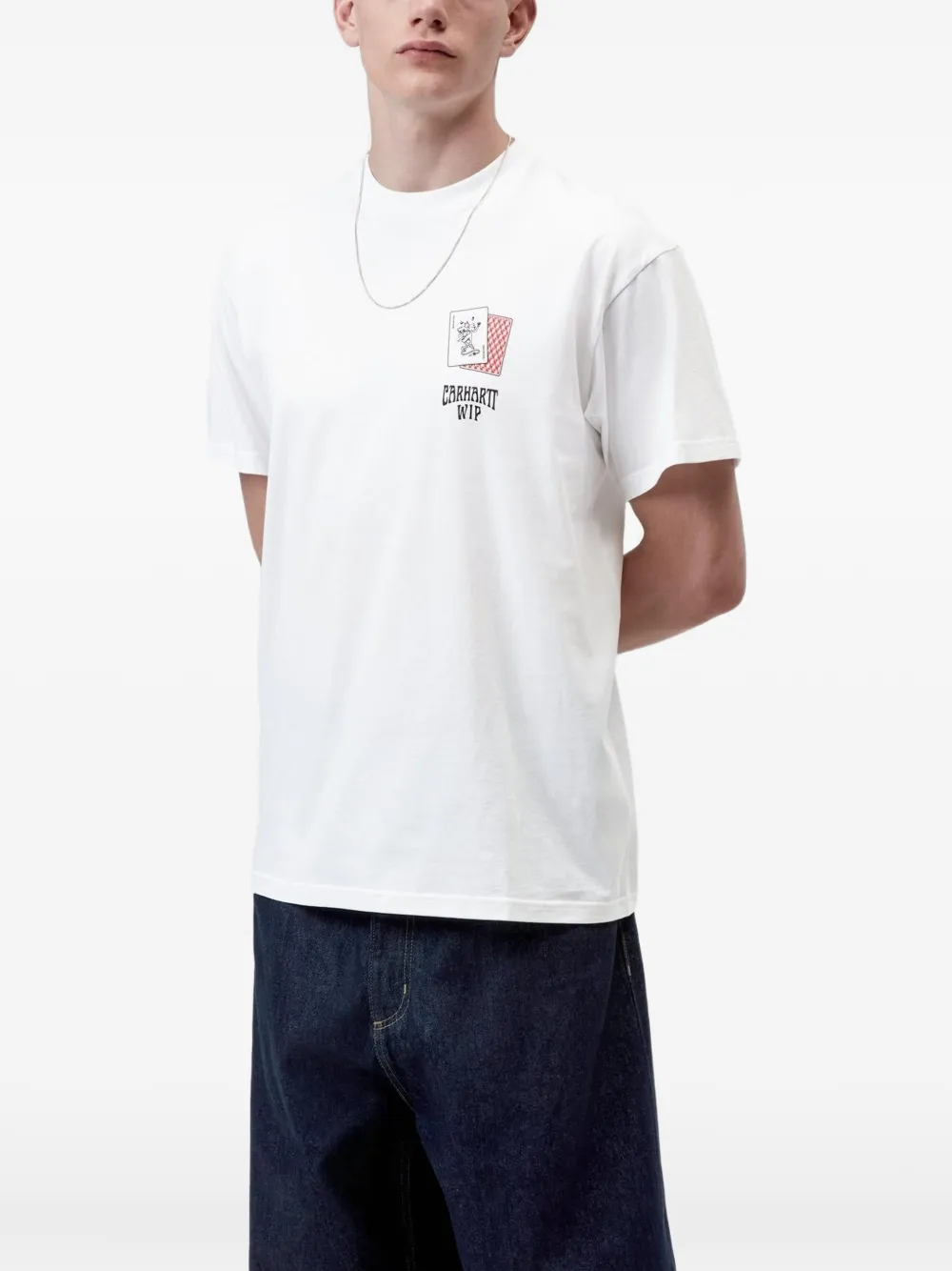 Carhartt WIP Playing Card T-shirt met grafische print Wit