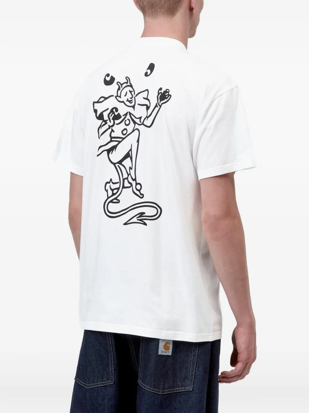 Carhartt WIP Playing Card T-shirt met grafische print Wit