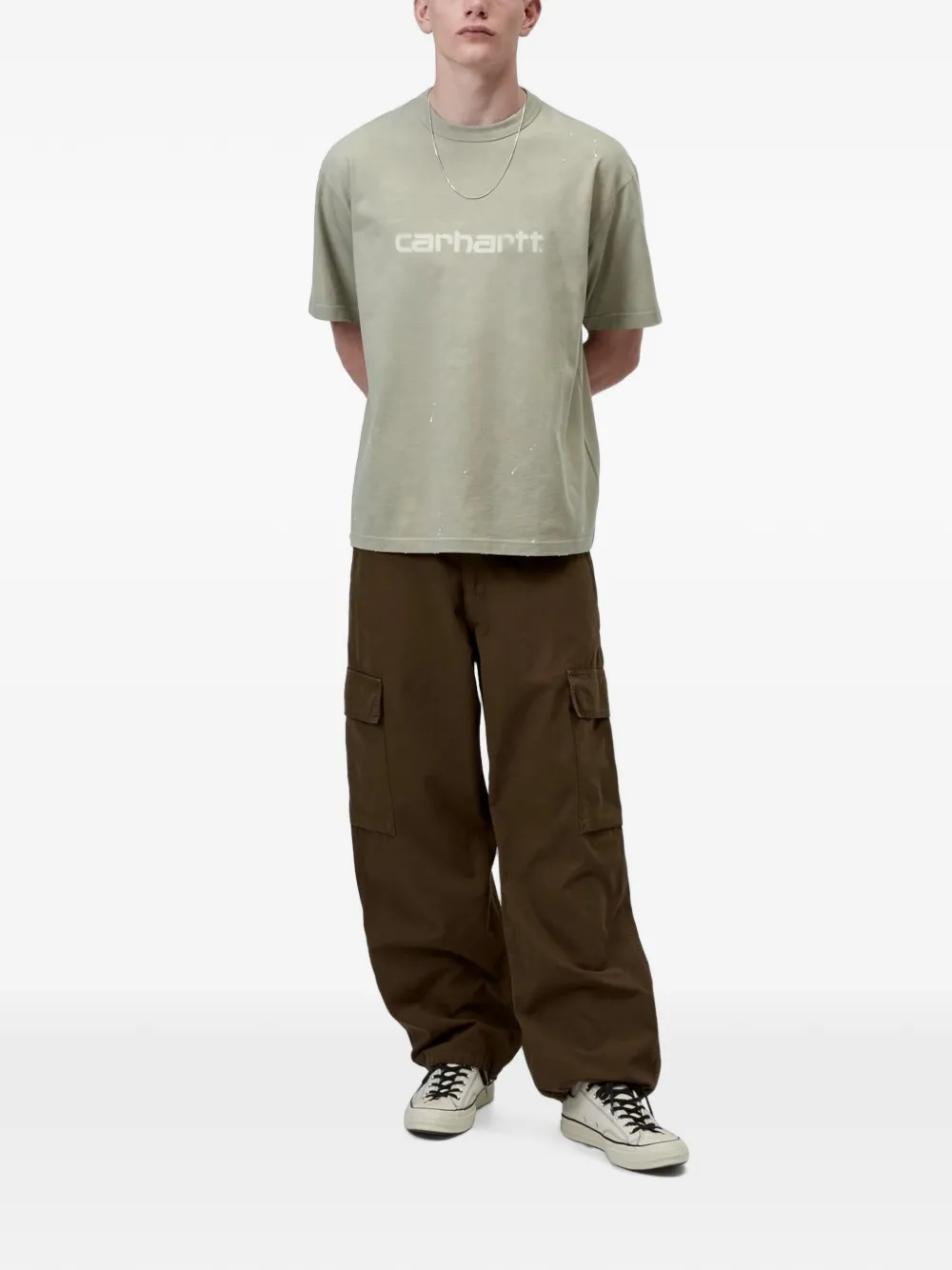 Carhartt WIP Painter T-shirt met logoprint Groen