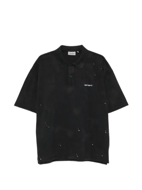 Carhartt WIP рубашка поло с эффектом разбрызганной краски и логотипом