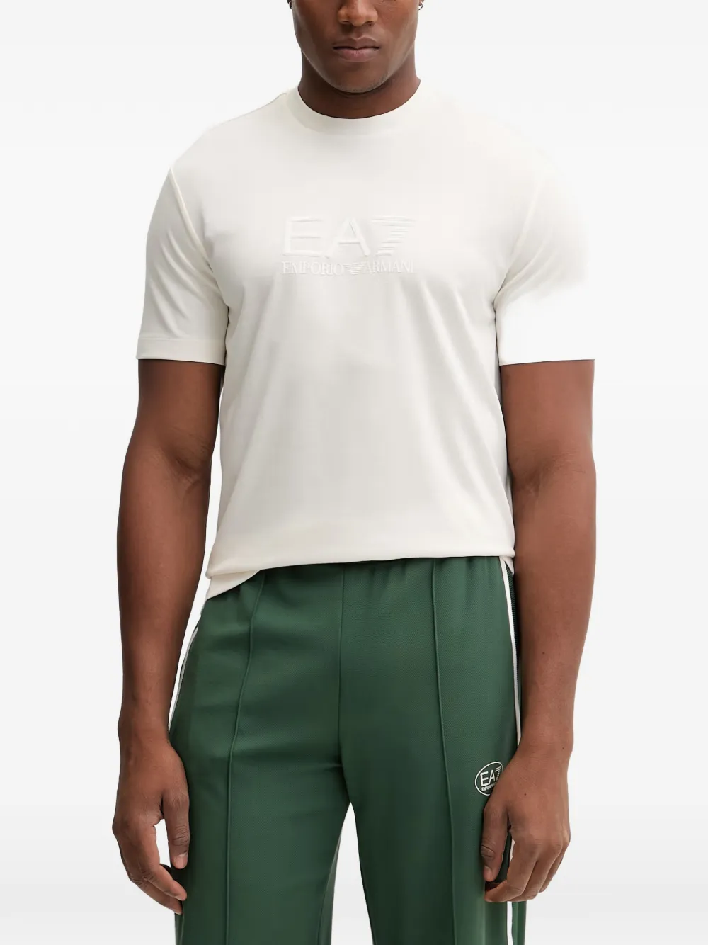 Ea7 Emporio Armani Lux Identity logo-print T-shirt - Bianco