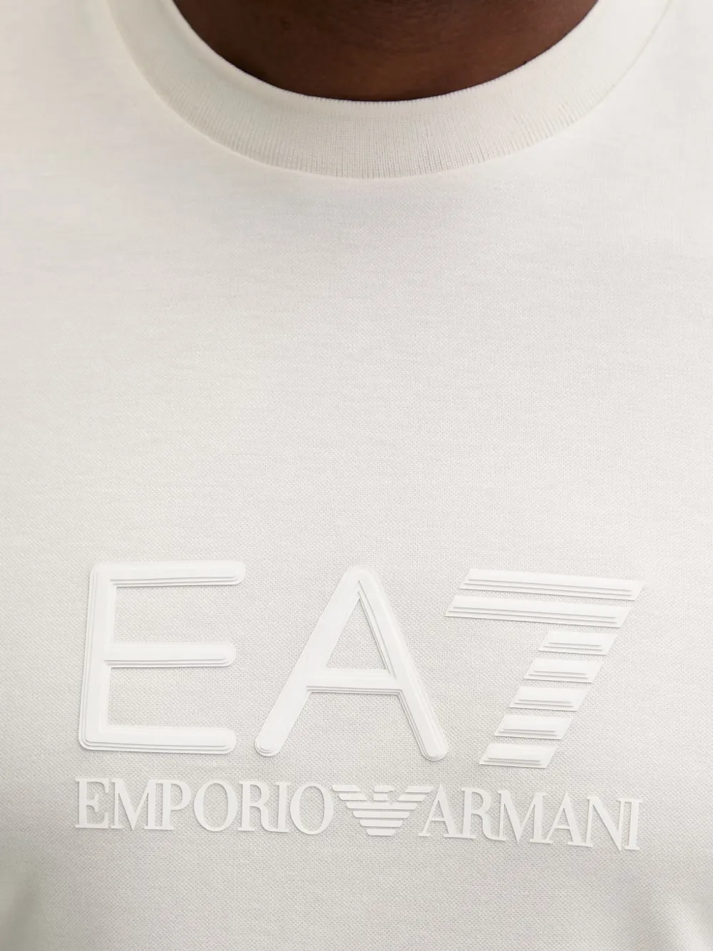 Ea7 Emporio Armani T-shirt met logoprint Wit