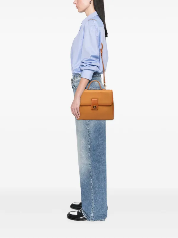 Gucci Pre-Owned 20th Century カーフスキン ターンロック トップ