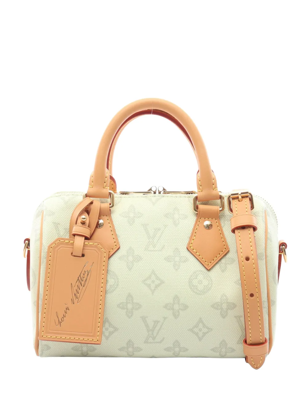 Louis Vuitton Pre-Owned 2021s 20 Origin Speedy Bandouliere Monogram tote bag - Nude