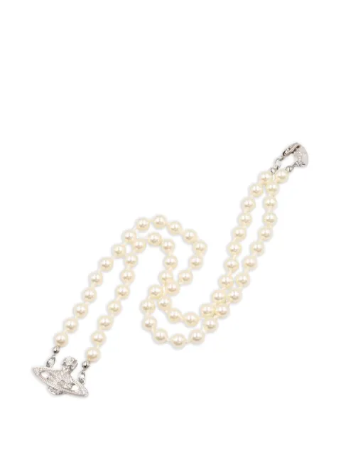 Vivienne Westwood Pre-Owned 2020s Mini Bas Relief pearl necklace