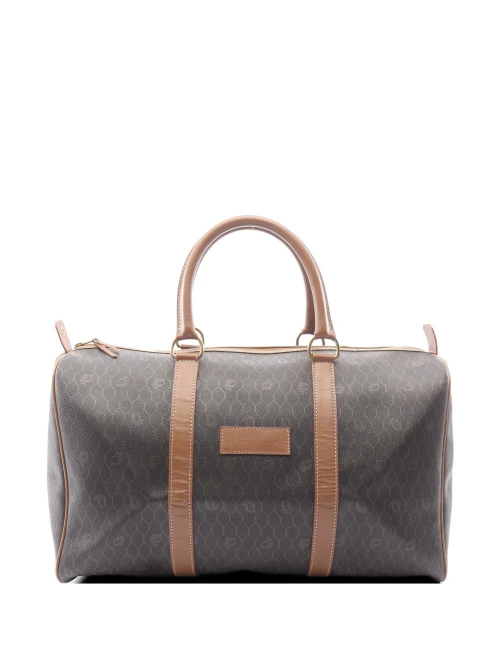 Christian Dior Pre-Owned 2000s honeycomb boston bag - Brown