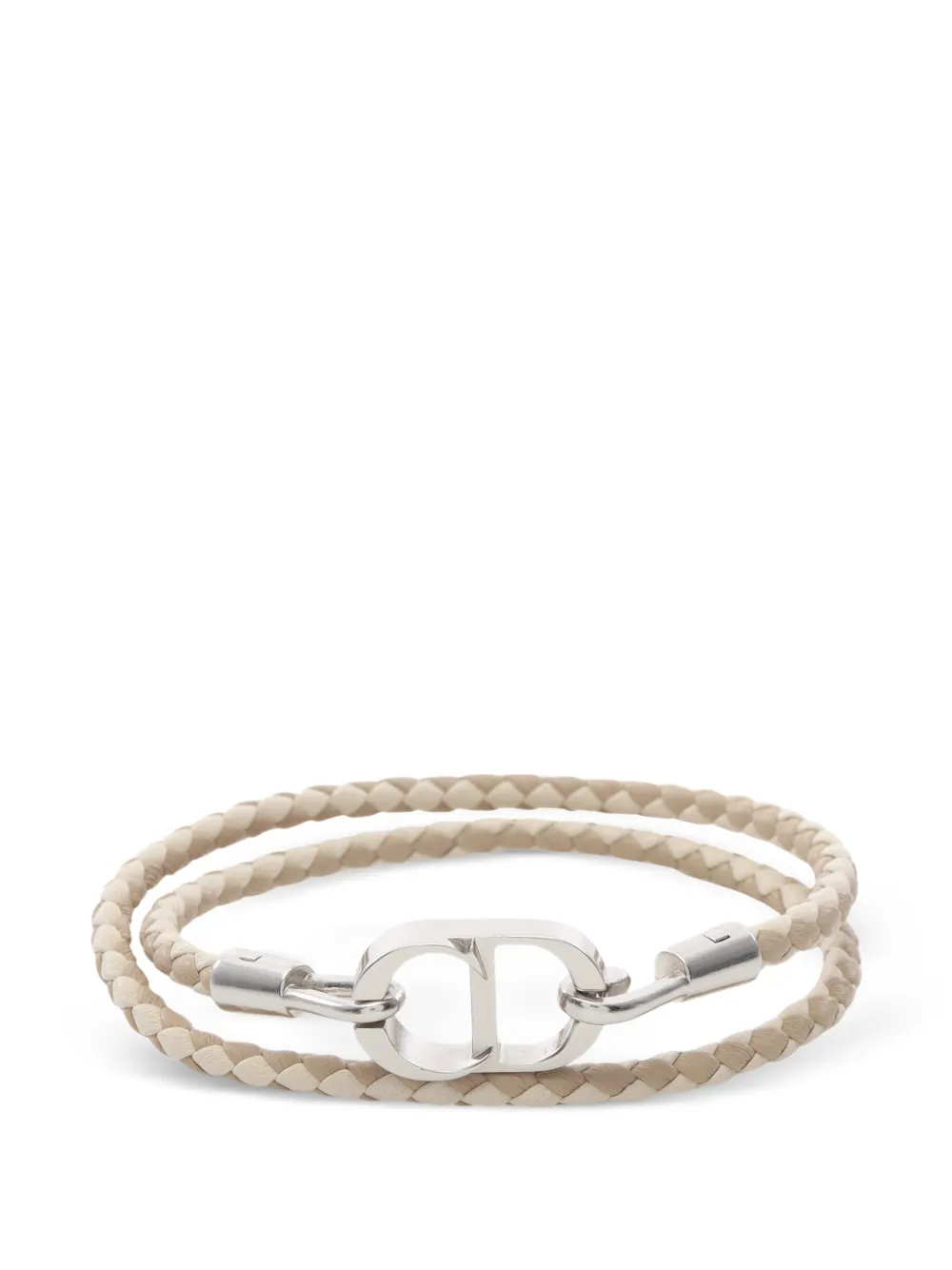 Christian Dior Pre-Owned CD Icon braided bracelet - Neutrals