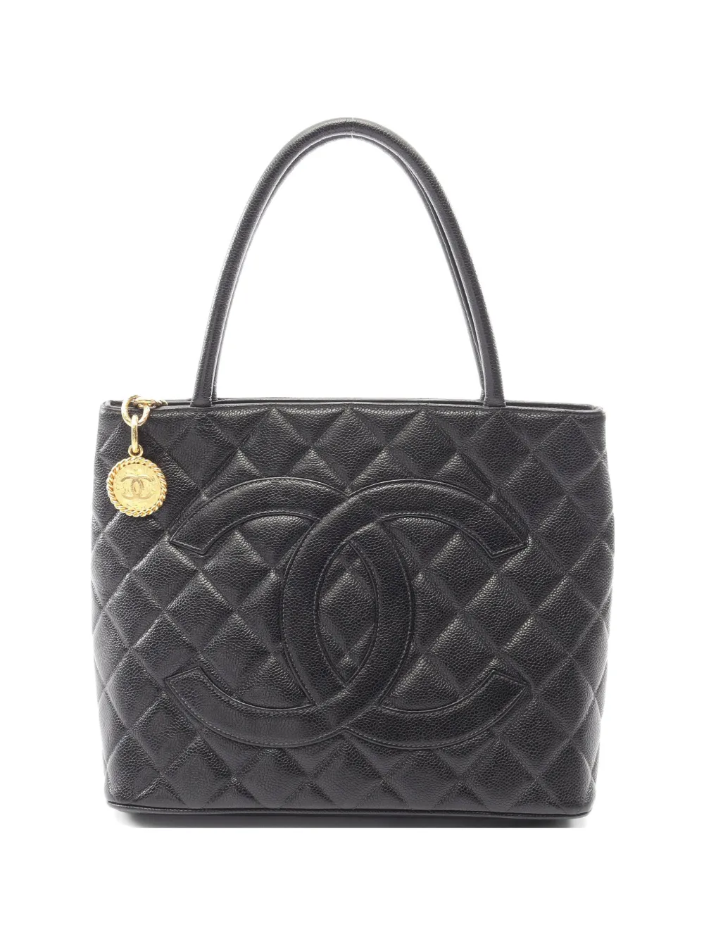 CHANEL Pre-Owned 1997-1999 quilted leather tote bag - Nero