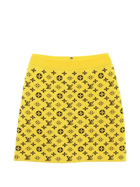 Louis Vuitton Pre-Owned 2010s monogram knitted midi skirt
