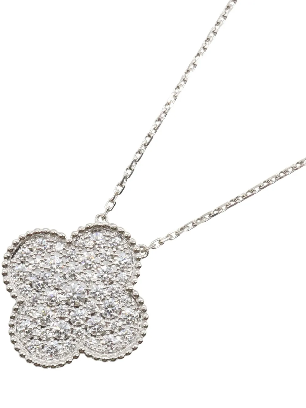 Van Cleef & Arpels Pre-owned Magic Alhambra Diamond Necklace in Silver, view 2