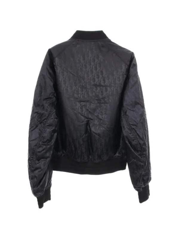 Christian Dior Pre-Owned Oblique-pattern Reversible Bomber Jacket