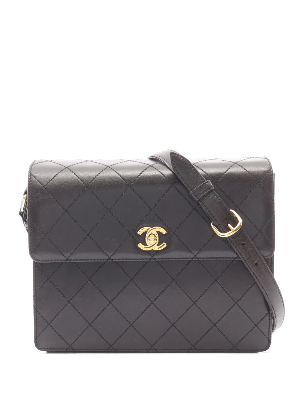CHANEL Pre-Owned 1997-1999 Matelassé CC turn-lock shoulder bag - Black