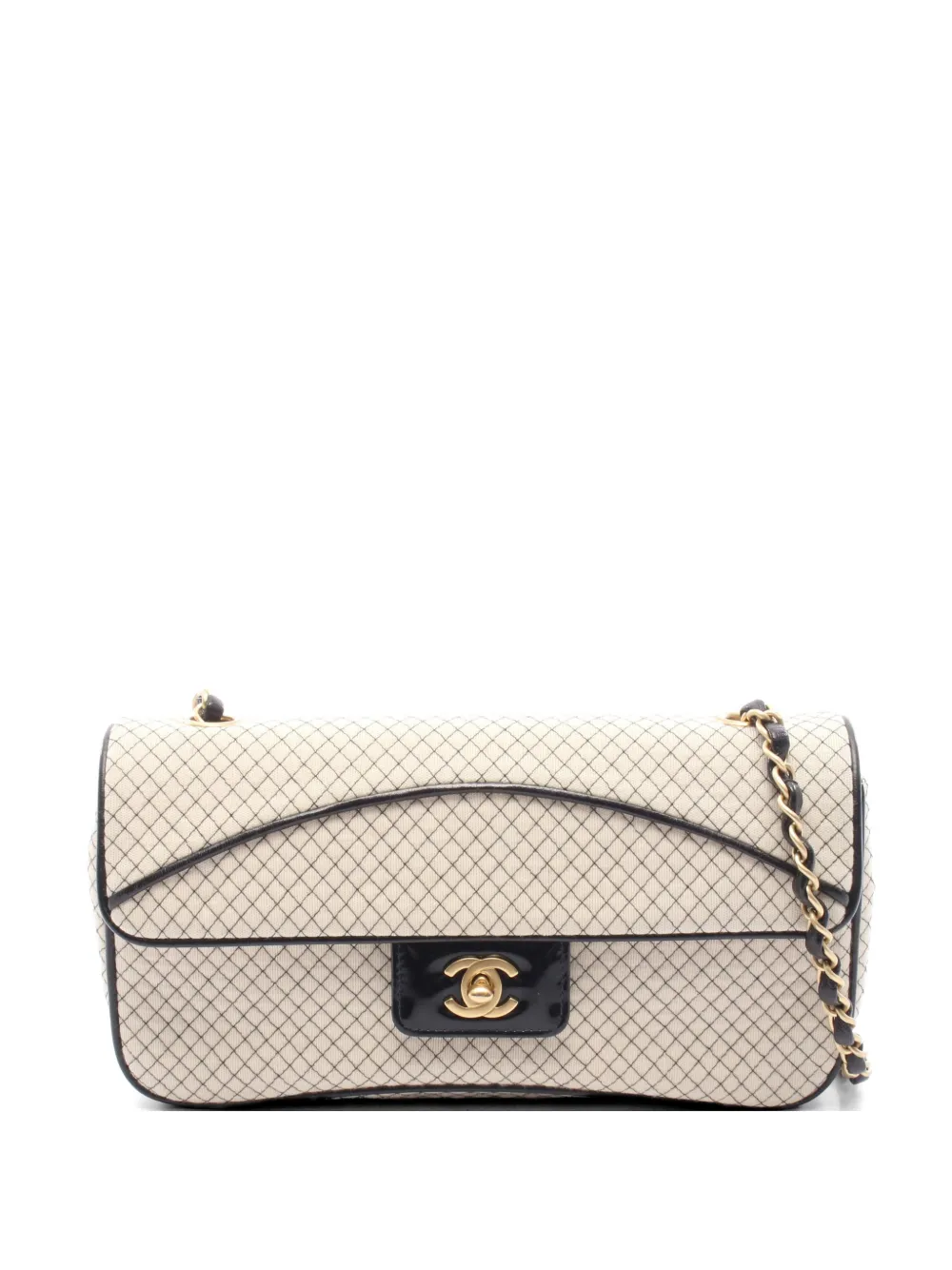CHANEL Pre-Owned 2002-2003 East Wes micro-quilting shoulder bag - Toni neutri