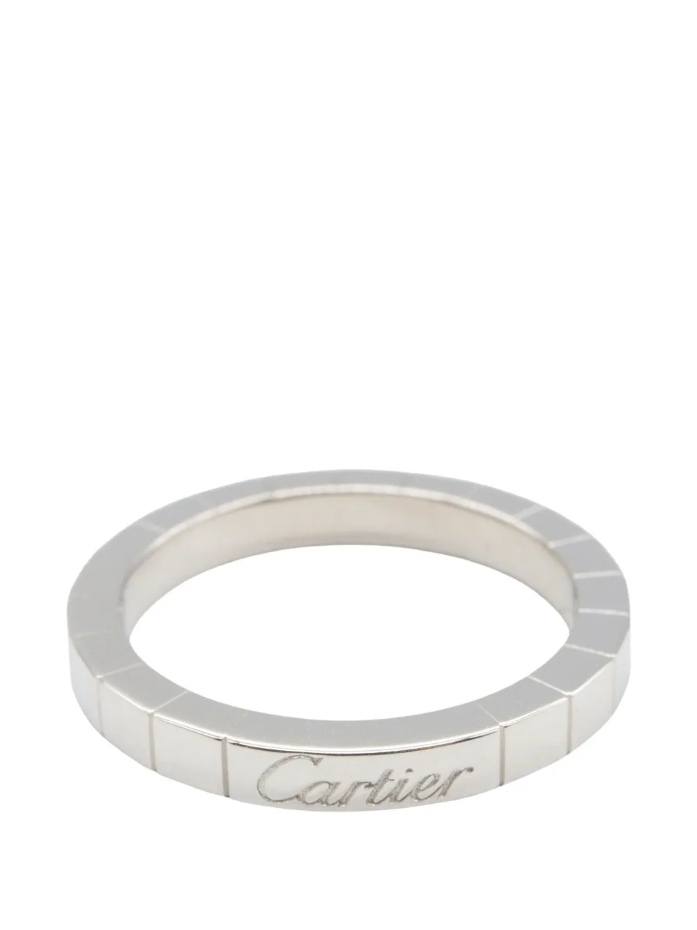 Cartier 2010s La Raniere engraved-logo ring - Silber