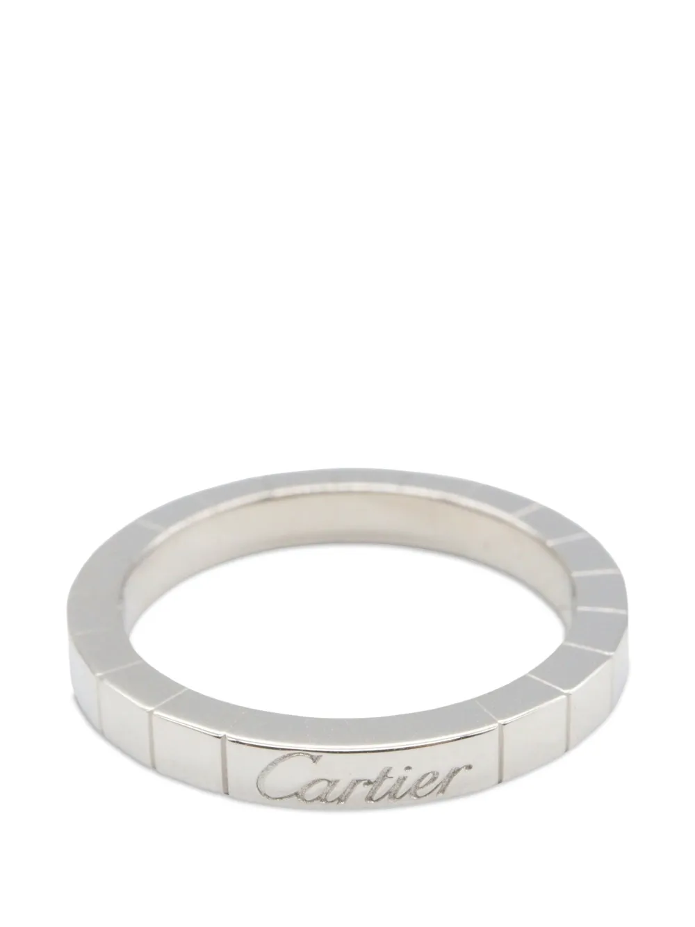Cartier 2010s La Raniere engraved-logo ring - Argento