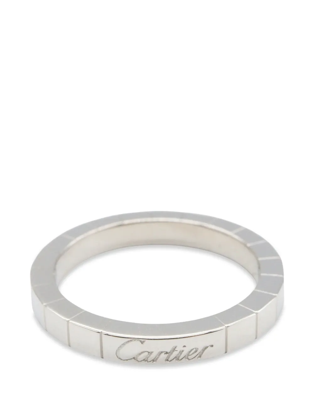 Cartier 2010s La Raniere engraved-logo ring - Silber