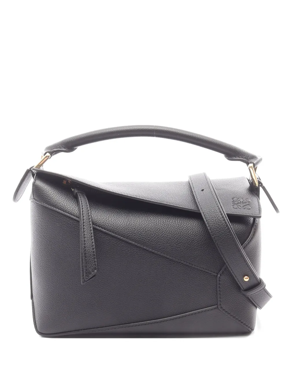 Loewe Pre-Owned 2000s Puzzle edge handbag - Black