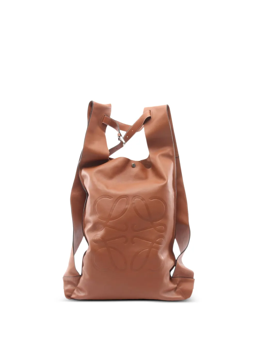 Loewe Pre-Owned 2010s Anagram leather backpack - Braun