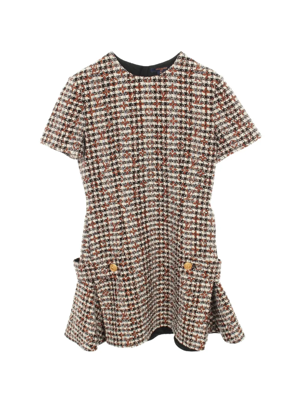 Louis Vuitton Pre-Owned 2010s monogram tweed dress - Neutrals