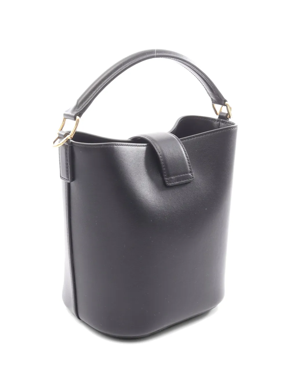 Celine Pre-owned Small Louise Triomphe Bucket Bag in Black, view 2