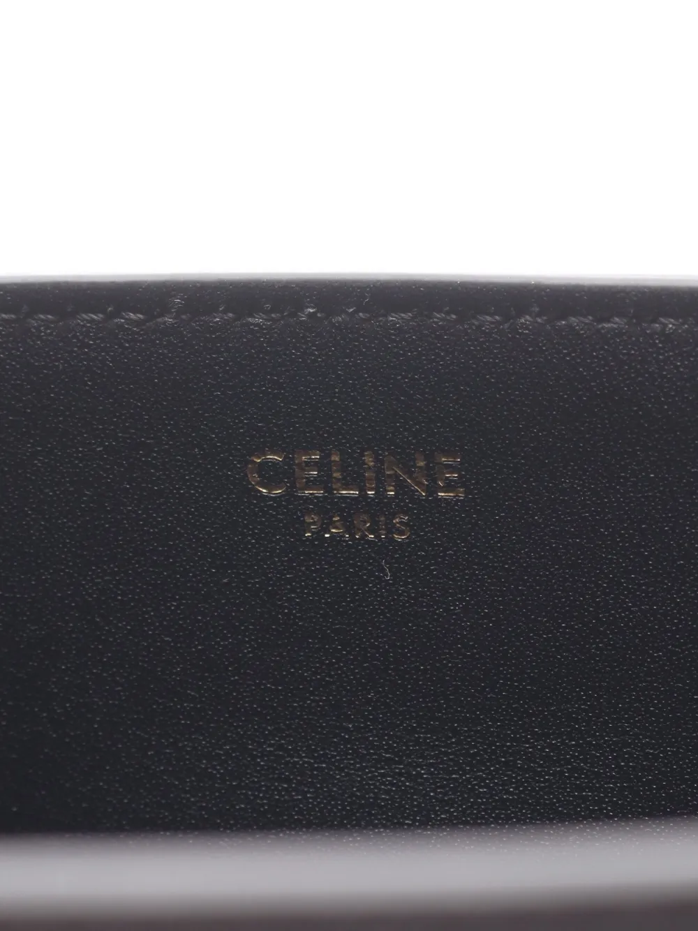 Celine Pre-owned Small Louise Triomphe Bucket Bag in Black, view 4