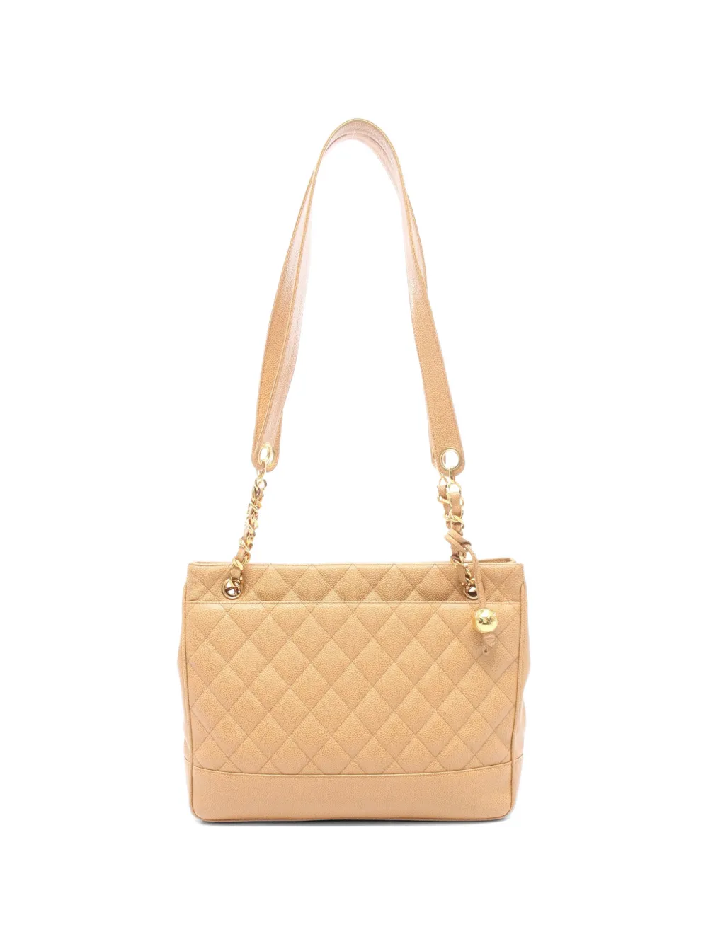 CHANEL Pre-Owned 1991-1994 matelassé Caviar leather shoulder bag - Toni neutri