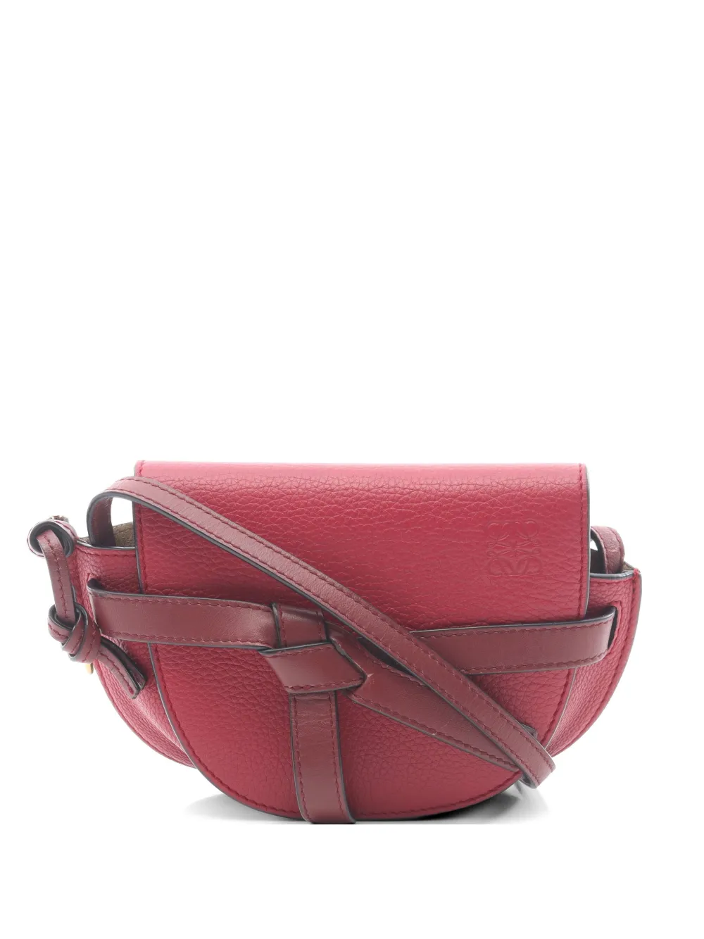 Loewe Pre-Owned 2000s mini Gate leather crossbody bag - Rosso