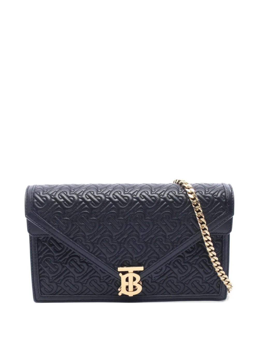 Burberry Pre-Owned 2000s TB monogram shoulder bag - Black